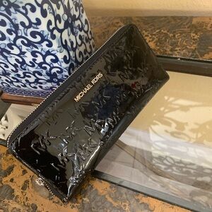 Michael Kors Black Zip-Around Wallet